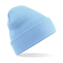 Uniszex téli sapka Beechfield B45 Original Cuffed Beanie Egy méret, Ég kék