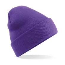 Uniszex téli sapka Beechfield Original Cuffed Beanie Egy méret, Lila
