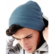 Uniszex téli sapka Beechfield Original Cuffed Beanie Egy méret, Piros