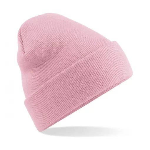 Uniszex téli sapka Beechfield Original Cuffed Beanie Egy méret, Ég kék Világos rózsaszín (pink)