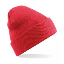 Uniszex téli sapka Beechfield Original Cuffed Beanie Egy méret, Korall