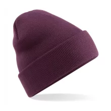 Uniszex téli sapka Beechfield Original Cuffed Beanie Egy méret, Plum