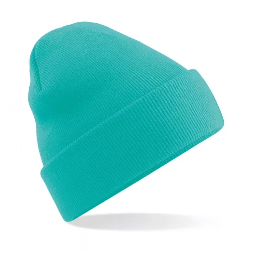 Uniszex téli sapka Beechfield Original Cuffed Beanie Egy méret, Mentazöld