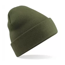 Uniszex téli sapka Beechfield Original Cuffed Beanie Egy méret, Moss Green