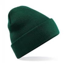 Uniszex téli sapka Beechfield Original Cuffed Beanie Egy méret, Sötétzöld