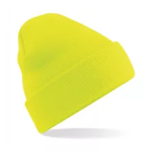 Uniszex téli sapka Beechfield Original Cuffed Beanie Egy méret, Fluorescent Sárga