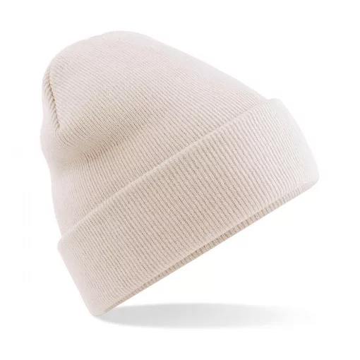 Uniszex téli sapka Beechfield Original Cuffed Beanie Egy méret, Homokbarna