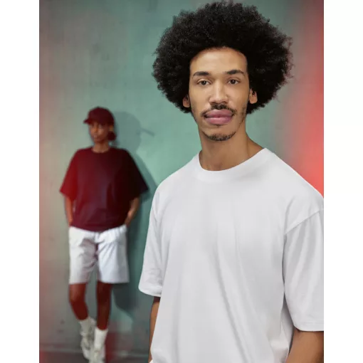 B and C #E220 Oversized T-Shirt TG001 White M