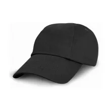 Gyerek sapka Result Caps Junior Low Profil Cotton Cap Egy méret, Fekete