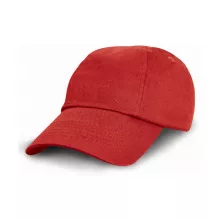 Gyerek sapka Result Caps Junior Low Profil Cotton Cap Egy méret, Piros