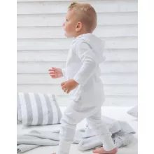 Gyerek kapucnis hosszú ujjú kabát BabyBugz Baby Hoodie 18-24, Fehér