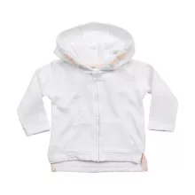 Gyerek kapucnis hosszú ujjú kabát BabyBugz Baby Hoodie 2-3 yrs, Fehér