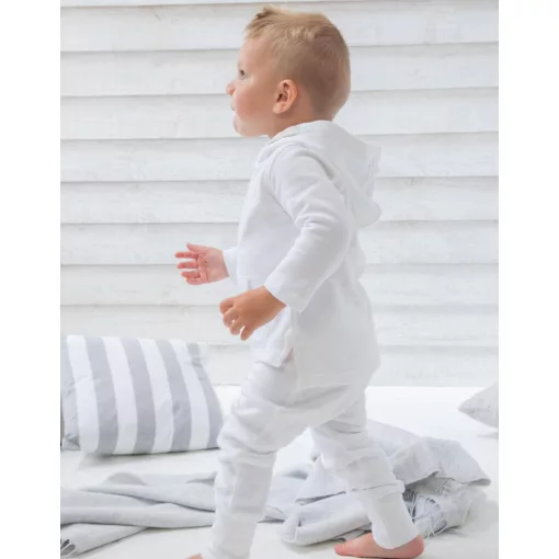 Gyerek kapucnis hosszú ujjú kabát BabyBugz Baby Hoodie 4-5 yrs, Fehér
