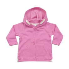 Bébi Kabát Kapucnis Hosszú ujjú BabyBugz Baby Hoodie -18-24 hónapos, Fekete