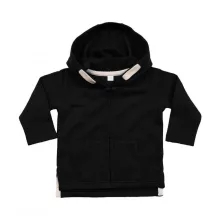 Gyerek kapucnis hosszú ujjú kabát BabyBugz Baby Hoodie 4-5 yrs, Fekete