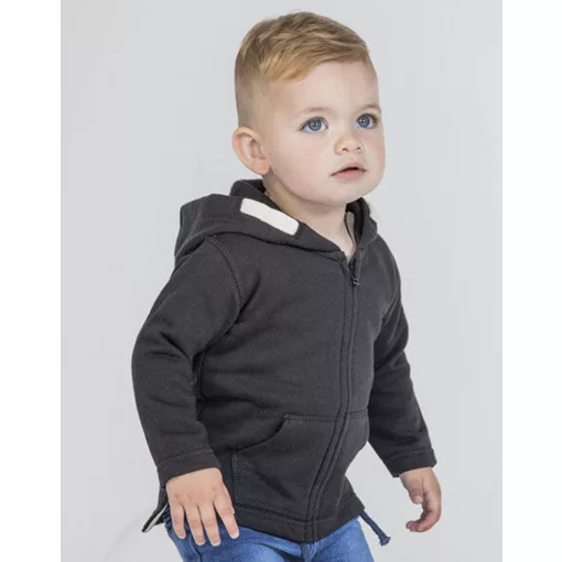 Bébi Kabát Kapucnis Hosszú ujjú BabyBugz Baby Hoodie -6-12 hónapos, Bubble Gum Rózsaszín