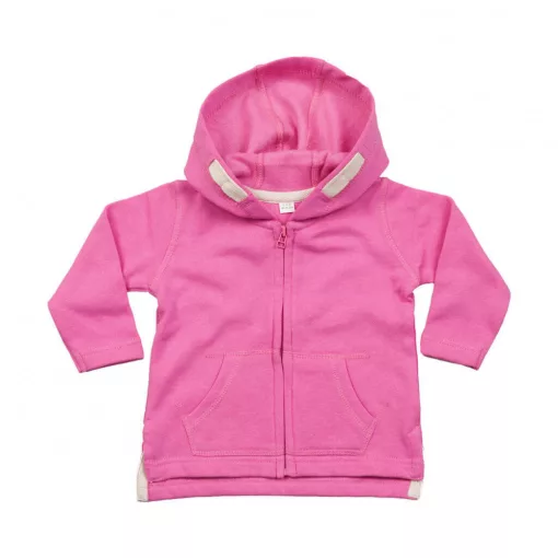 Gyerek kapucnis hosszú ujjú kabát BabyBugz Baby Hoodie 4-5 yrs, Bubble Gum Rózsaszín