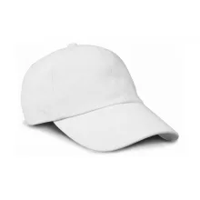 Gyerek sapka Result Caps Junior Brushed Cotton Cap Egy méret, Fehér