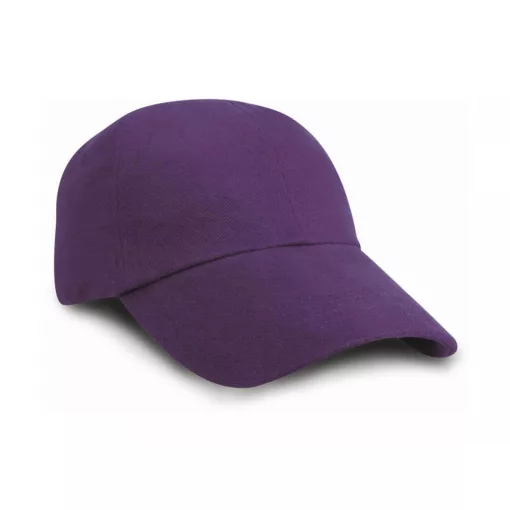 Gyerek sapka Result Caps Junior Brushed Cotton Cap Egy méret, Lila
