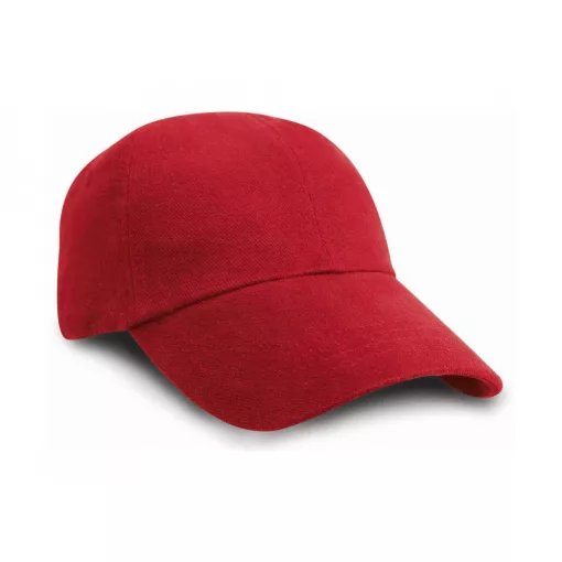 Gyerek sapka Result Caps Junior Brushed Cotton Cap Egy méret, Piros