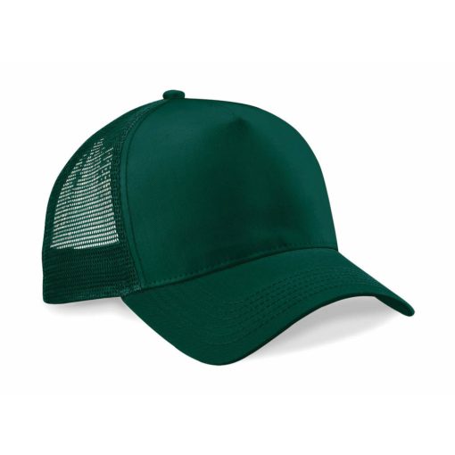 Uniszex sapka Beechfield Snapback Trucker - One Size, Sötétzöld/Sötétzöld
