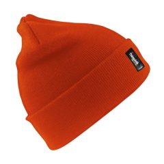 Férfi téli sapka Result Caps Heavyweight Thinsulate™ Woolly Ski Hat Egy méret, Fluorescent Naran