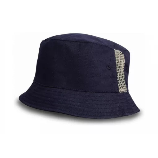 Női téli sapka Result Caps Sporty Hat with Mesh Panels Egy méret, Sötétkék (navy)