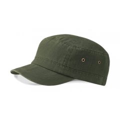 Uniszex sapka Beechfield Urban Army Cap Egy méret, Vintage Oliva zöld