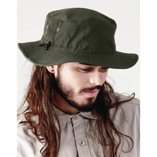Beechfield UV álló kalap, UPF 50+ horgász vadász kertész sapka Cargo Bucket Hat
