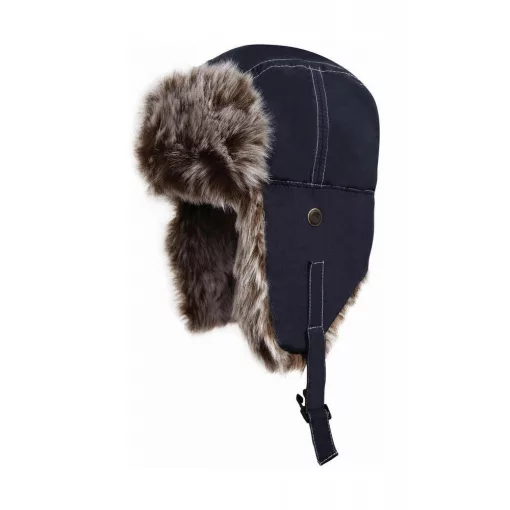 Uniszex téli Usánka sapka Result Caps Classic Sherpa Hat M, Midnight Sötétkék (navy)