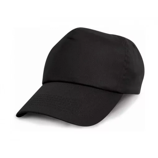 Gyerek sapka Result Caps Kids Baseball Cap Egy méret, Fekete