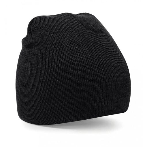 Uniszex téli sapka Beechfield Original Pull-On Beanie Egy méret, Fekete