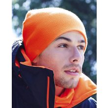 Uniszex téli sapka Beechfield Original Pull-On Beanie Egy méret, Fekete