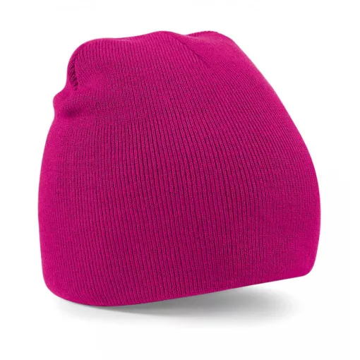 Uniszex téli sapka Beechfield Original Pull-On Beanie Egy méret, Fuchsia