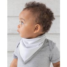 Bébi előke BabyBugz Bandana Bib Egy méret, Fehér/Por Világos rózsaszín (pink)