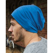 Uniszex téli sapka Beechfield Hemsedal Cotton Slouch Beanie B368 Fekete