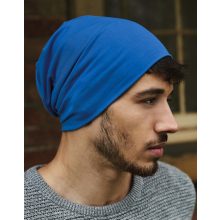 Uniszex téli sapka Beechfield Hemsedal Cotton Slouch Beanie B368 Fekete
