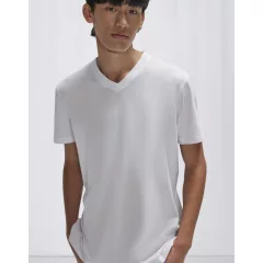 B and C #E150 V T-Shirt TU008 White L