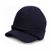 Gyerek kötött sapka Result Caps Youth Esco Army Knitted Hat Egy méret, Sötétkék (navy)