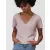 B and C #E150 V T-Shirt /women TW001 White L