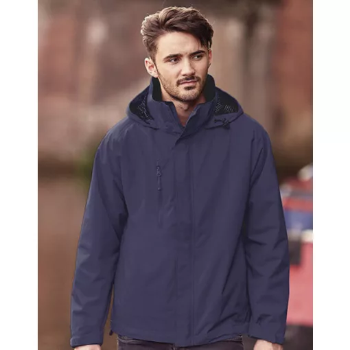 Férfi Kabát Kapucnis  Russell Europe HydraPlus 2000 Jacket -M, Fekete