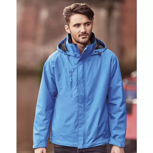 Férfi Kabát Kapucnis  Russell Europe HydraPlus 2000 Jacket -M, Fekete