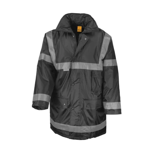 Férfi Kabát Kapucnis  Result Management Coat -2XL, Fekete
