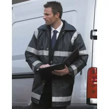 Férfi Kabát Kapucnis  Result Management Coat -2XL, Fekete