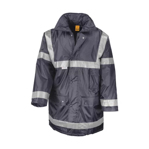 Férfi Kabát Kapucnis  Result Management Coat -2XL, Sötétkék (navy)