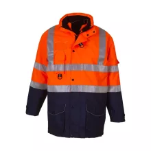 Férfi fényvisszaverő ruha munkaruha Yoko Fluo 7-in-1 Multifunctional Jacket S, Fluo Narancssárg