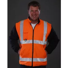 Férfi fényvisszaverő ruha munkaruha Yoko Fluo 7-in-1 Multifunctional Jacket S, Fluo Sárga