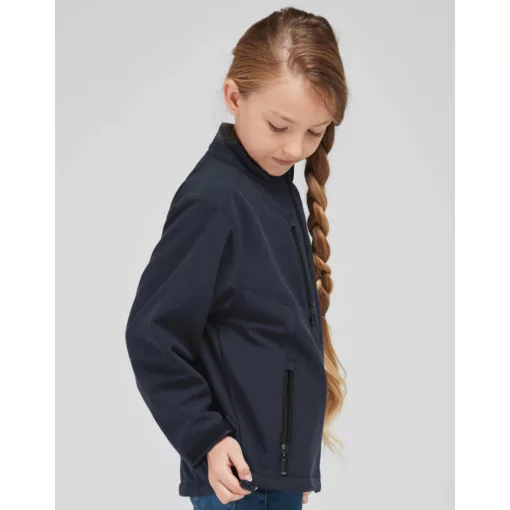 Gyerek hosszú ujjú kabát SG Kids\' Softshell Jacket 152 (11-12/2XL), Fekete