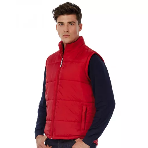 Férfi ujjatlan mellény B and C Bodywarmer/men L, Fehér