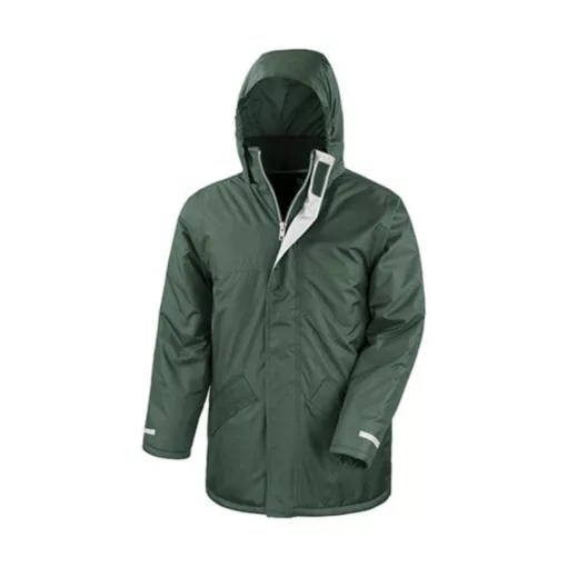 Gyerek Kabát Kapucnis  Result Children's Core Winter Parka -XS (3-4), Sötétzöld
